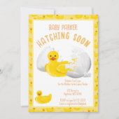 Little Duck Hatching Soon Baby Shower Invitation (Devant)