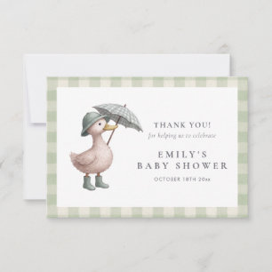 Little Duckling Baby Shower Bedankkaart