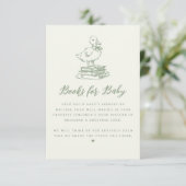 Little Duckling Duck Baby Shower Book Request Informatiekaartje (Staand voorkant)