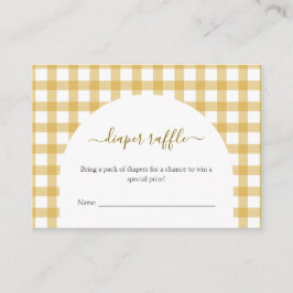 Little Duckling Duck Baby shower Luier Raffle Informatiekaartje