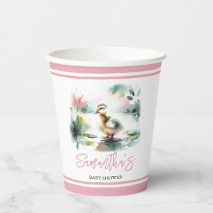 Little Duckling Paper Cups Meisje Baby shower Papieren Bekers