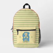 Little Duckling Stripes en Pawprints Kind Rugzak (Voorkant)