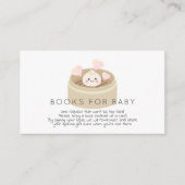 Little Dumpling Baby shower Book Request Informatiekaartje (Voorkant)