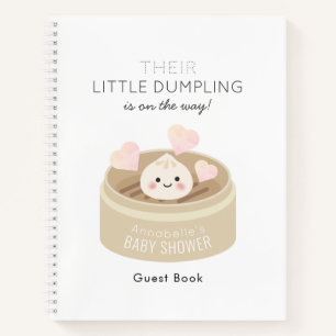 Little Dumpling Baby shower Guest Book Notitieboek