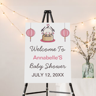 Little Dumpling Baby shower welkomstbord Poster