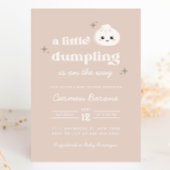 Little Dumpling Bao Dim Sum Baby shower Invitation Kaart