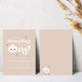 Little Dumpling Bao Dim Sum Eerste Verjaardag Kaart