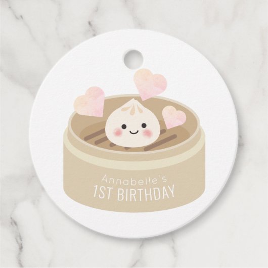 Little Dumpling Birthday Bedankt Bedankjes Labels (Voorkant)