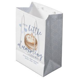Little Dumpling Blue Boy Baby shower Medium Cadeauzakje