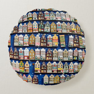 Little Dutch souvenirs and gifts - shoes windmills Rond Kussen