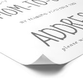 Little Elephant Baby Boy Adres een Envelope Poster (Hoek)