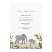 Little Elephant Baby shower Invite Kaart
