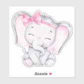 Little Elephant Cute Animal Sticker (Vel)