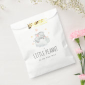 Little Elephant Girl Little Peanut Baby shower Bedankzakje (Gezegeld)