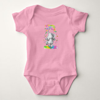 Little Elephant Splash of Color Parade Romper