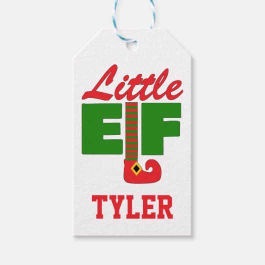 Little Elf Cadeaulabel (Voorkant)