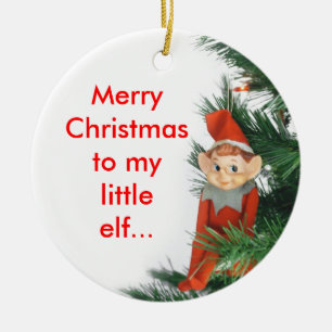 Little Elf Keramisch Ornament