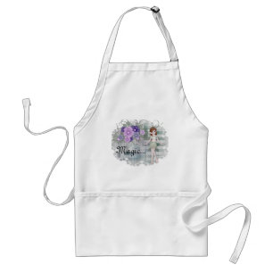 Little Elf met Flowers Label Series Standaard Schort