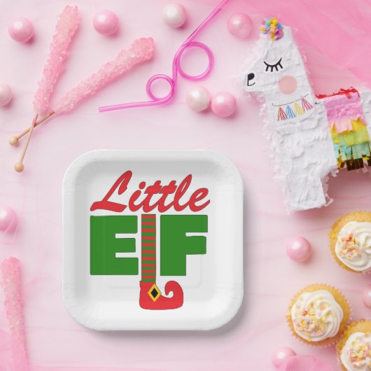 Little Elf Papieren Bordje (Feest)