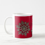 Little Elf Silver Snowflake Coffee Mok (Links)