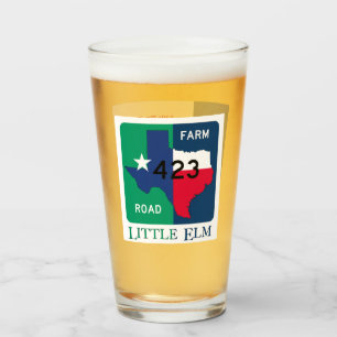 Little Elm, Texas & FM 423 Road, Pint Glass Glas