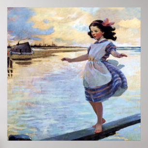 “Little Eml'y” door Jessie Willcox Smith Poster
