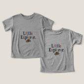 Little Explorer Adventure T-shirt (Ontwerp Voorkant & Achterkant)