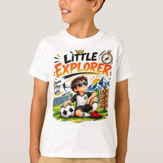 Little Explorer Kids Voetbal Avonturen T-shirt
