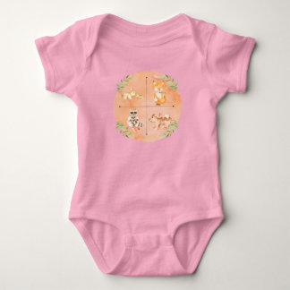 Little Explorer Mom & Baby Animals Baby Bodysuit