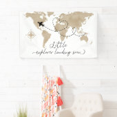 Little Explorer Travel Baby shower Banner (Insitu)