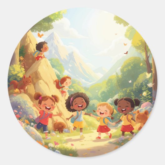 "Little Explorers" Natuur Avontuur Stickers (Voorkant)