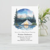 Little Explorer's Twilight Adventure Baby shower Kaart (Staand voorkant)