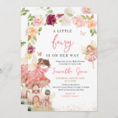 Little Fairy Baby shower Kaart (Voorkant / Achterkant)