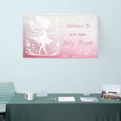 Little Fairy Floral Baby shower Banner (Beurs)