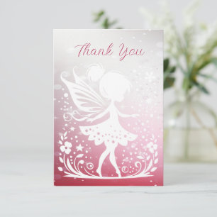 Little Fairy Floral Dank je wel kaart