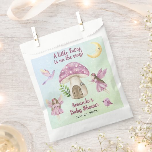 Little Fairy Whimsical Baby Shower Bedankzakje (Geknipt)