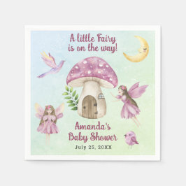 Little Fairy Whimsical Baby Shower Servet
