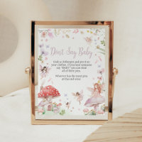 Little Fairy Whimsical Baby shower Zeg geen Baby