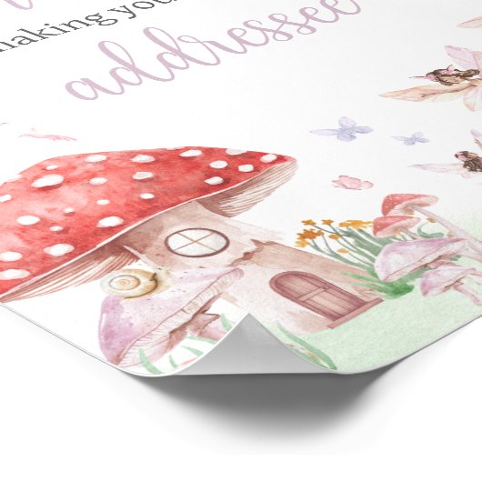 Little Fairy Whimsical Envelope Station Poster (Hoek)