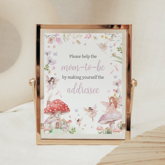 Little Fairy Whimsical Envelope Station Poster