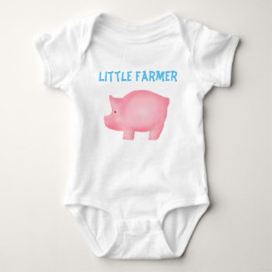 Little Farmer Pig Custom Bodysuit