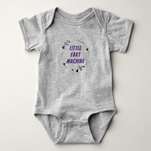 "Little Fart Machine" Grappige Baby Bodysuit (Voorkant)