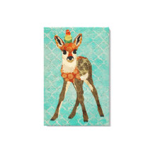 Little Fawn & Bird Canvas