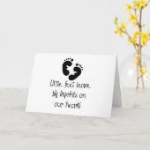 Little Feet Big Imprints Black Kaart (Gele Bloem)