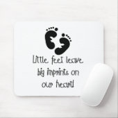 Little Feet Big Imprints Black Muismat (Met muis)