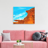 Little Finland Red Rock-sculpturen Canvas Afdruk (Insitu (Woonkamer))