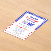 Little Firecracker 1st Birthday Acryl Uitnodigingen (Laagn)