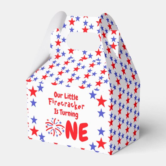 Little Firecracker 1st Birthday Bedankdoosjes (Voorkant Zijde)