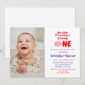 Little Firecracker 1st Birthday Kaart (Voorkant / Achterkant)