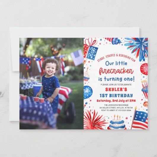 Little Firecracker op 4 juli 1991 Kaart (Voorkant)